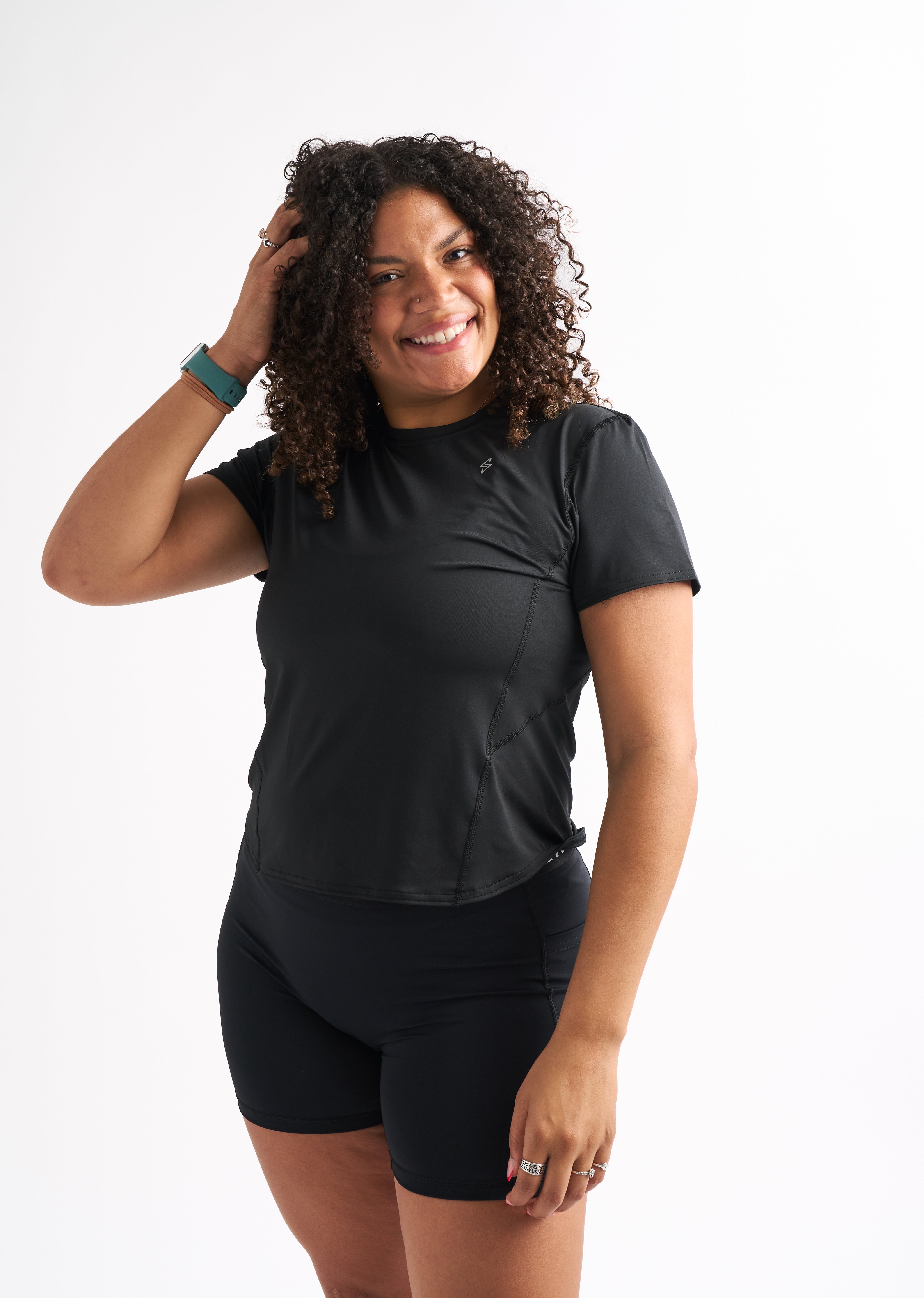 Locked In, Fitted Shortsleeve Top